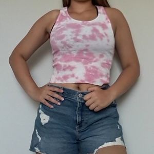 SOLD💖Tie dye tank in Pink💖